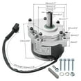 thumbnail image 2 of 24V Electric Wheelchair Motor Kit, 2×250W Brushed Gear Motors + Joystick Controller + 24V Charge, 120RPM High Torque Mobility Scooter Replacement Set for for Rollator Walker, Low Noise, 2 of 8