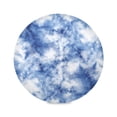 thumbnail image 2 of 15.4" Round Placemat Set of 1 Polyester Fabric Place Mats Non-Slip Dining Kitchen Table Mats for Kitchen Party Decor Blue Tie-dye Pattern, 2 of 5
