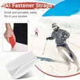 thumbnail image 4 of Uxcell Ski Fastener Straps [4Pcs] - Winter Sports Accessories Carrier Strap with Protective Pad - [White], 4 of 7