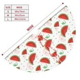 thumbnail image 3 of Yiaed Hand Drawn Watermelon Print Christmas Tree Skirt , Tree SkirtsTree Mat for Christmas Winter Holiday Indoor Decorations-48", 3 of 7