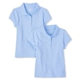 thumbnail image 2 of The Children's Place Polo à Manches Courtes pour Filles, Daybreak 2 Pack, Medium US, 2 of 2