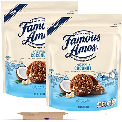 Philippine Coconut & White Chocolate Chip Cookies by Famous Amos 7 Oz