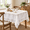 White-120" x 60" (Rectangular 2 Pieces), variant on White Lace Tablecloth 60x120inch Wedding Rectangle Table Overlay 10 Packs