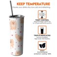 thumbnail image 6 of 20oz Pomeranian Dogs with Hearts Skinny Tumblers Stainless Steel Tumbler with Lid and Straw,Vacuum Insulated Double Wall Travel Tumbler Cups with Cleaning Brush for Coffee,Tea, 6 of 6