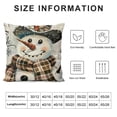 thumbnail image 5 of PHYHOO Christmas Stripes Pillow Covers Snowman Gloves Throw Pillows Winter Holiday Decoration Cushion Case for Sofa Couch Home Decor, 5 of 5