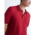 thumbnail image 4 of Free Assembly Men's Boucle Polo Sweater with Short Sleeves, Sizes XS-3XL, 4 of 6