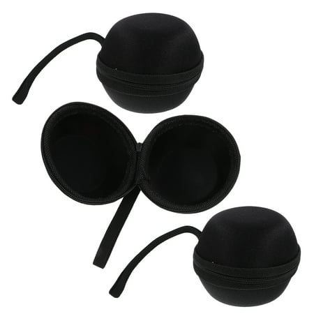 HOOWIFFY Compact Gyro Ball Carrying Bag 3Pcs EVA Material Minimalist Design for Fitness 9.00X9.00X7.00CM