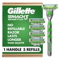 thumbnail image 1 of Gillette Mach3 Sensitive - Mango de afeitar para hombre + 5 recambios, 1 of 9
