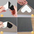 thumbnail image 4 of 12Pcs Rug Gripper  Double Sided Non-Slip Rug Pads Reusable and Washable  Anti-Curling Heart-shape Rug Corners Grippers  for Hardwood Floors Tile Area Rugs, 4 of 9