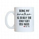 thumbnail image 2 of Taza de cerámica para café, diseño de hermana, hecha a mano, regalo único, tamaño portátil, cerámica, para el hogar y la cocina., 2 of 9
