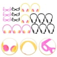 thumbnail image 2 of 18 Uds. De gafas para vestir muñecas, miniauriculares adorables para muñecas, accesorios para auriculares, 2 of 5