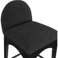 thumbnail image 4 of Meridian Furniture Waldorf Black Boucle Fabric Stool, 4 of 8