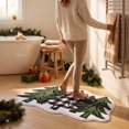thumbnail image 4 of QISIWOLE Christmas Tree Holiday Floor Mat, Non Slip Absorbent Entryway Rug, 20x32 in Wool-like Fabric Floor Mat, for Christmas Front Door Indoor Decor, 4 of 7