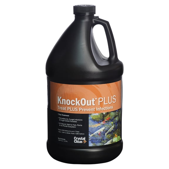CrystalClear KnockOut Plus All Natural Fish Treatment - 1 Gallon