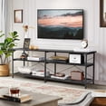 thumbnail image 3 of Slevoo TV Stand Up to 70" TV Shelves Table Entertainment Center for Living Room, Wood Finish, Black, 3 of 8