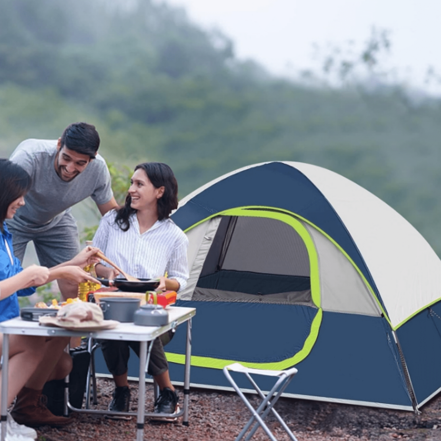 Camping Tent 2 Person, Waterproof Windproof Tent with Rainfly Easy Set up-Portable Dome Tents for Camping…