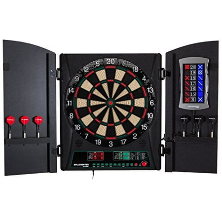 Bullshooter Cricket Maxx 1 0 Electronic Dartboard Cabinet Set With