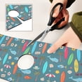 thumbnail image 6 of Yayeee Faucet Mat for Kitchen Sink 14.7" Diatomite Long Splash Guard Pad, Cartoon Beach Pattern, 6 of 7