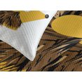 thumbnail image 4 of Ambesonne Hedgehog Quilted Bedspread Set 3 Pcs, Cartoon Animal Smile, Queen Size, Brown Earth Yellow, 4 of 5