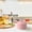 Pink, variant on NWOKYZGH Ramekins with Lids Oven Safe Ceramics Ramekin Bowls for Baking, Porcelain Bake Dishes for Souffle, Creme Brulee, Lava Cake, Ice Cream Desserts, Snacks