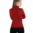 thumbnail image 5 of 2 Pack Basic Seamless Mock Neck Turtleneck Long Sleeve Shirts, 5 of 6