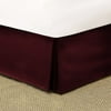 Mainstays Microfiber Red Burgundy Bed Skirt, 1 Each