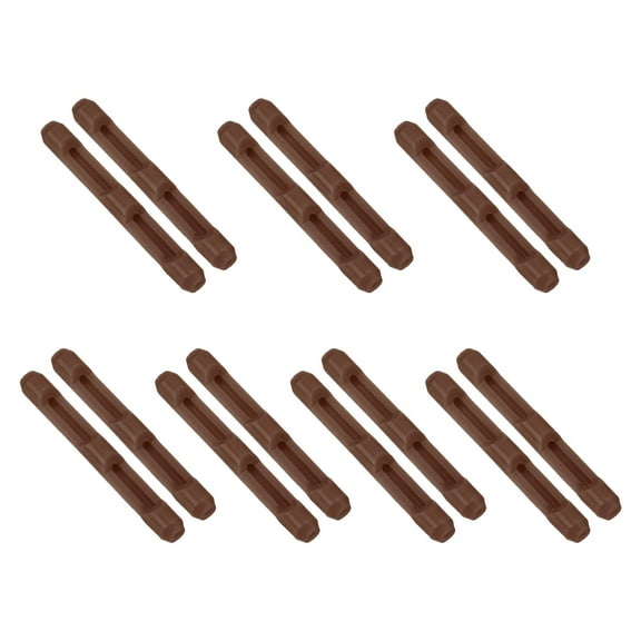 Uxcell Eyeglass Ear Cushions, 7 Pairs Glasses Ear Grip for 3-10mm Glasses, Brown