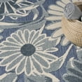 thumbnail image 3 of Nourison Aloha 3'6" x 5'6" Blue Outdoor Rug, 3 of 10