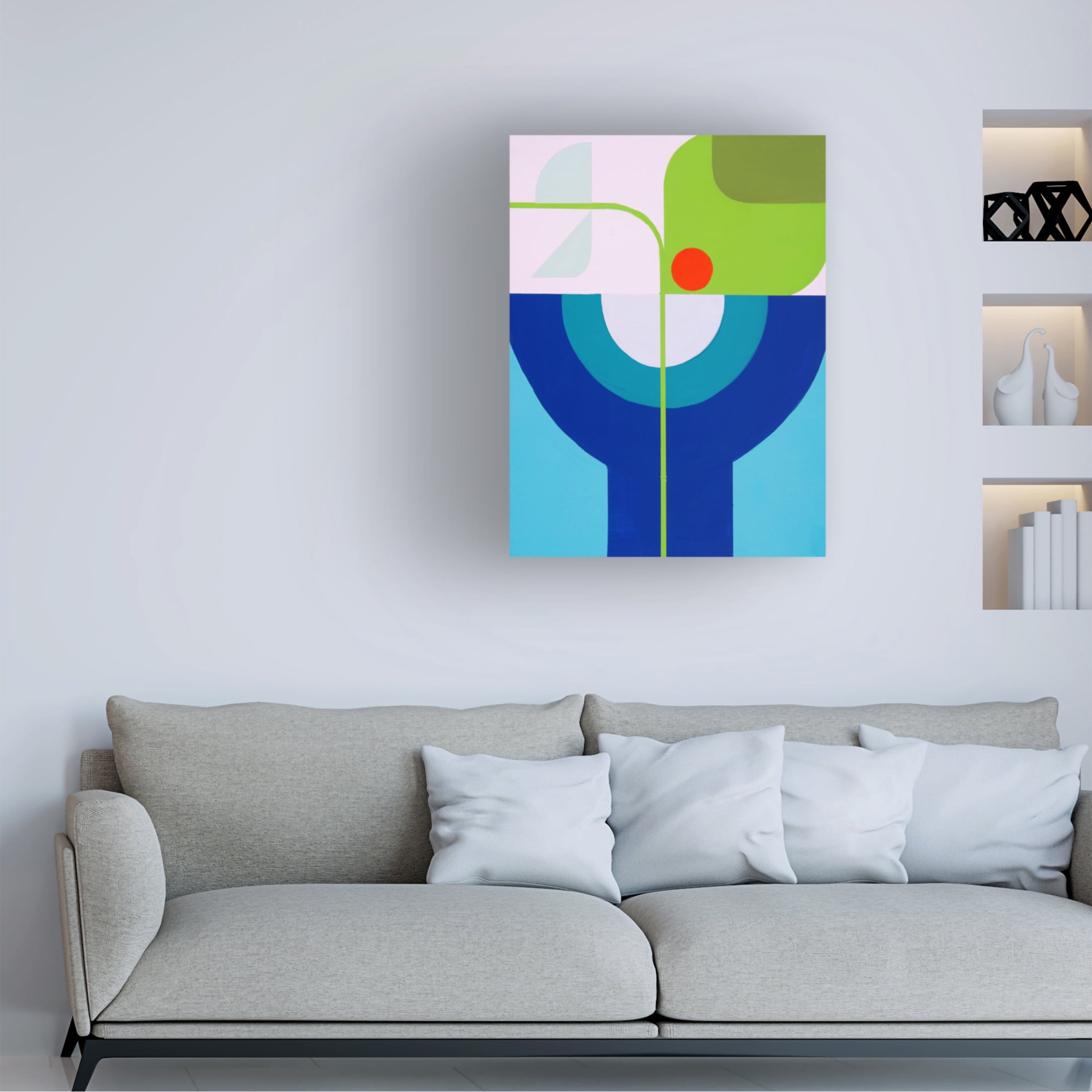 Canvas Wall Art - Marion Griese 'Running Toward The Sun 4' Wall Art for Living Room, Bedroom, or Office Décor by Trademark Fine Art - 14 x 19 Inches