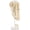 White-15.4*10.2*68.9in, variant on T-shaped Arcuate Coat Rack White 15.4*10.2*68.9in Freestanding Metal Garment Rack for Entrances Corridors Halls