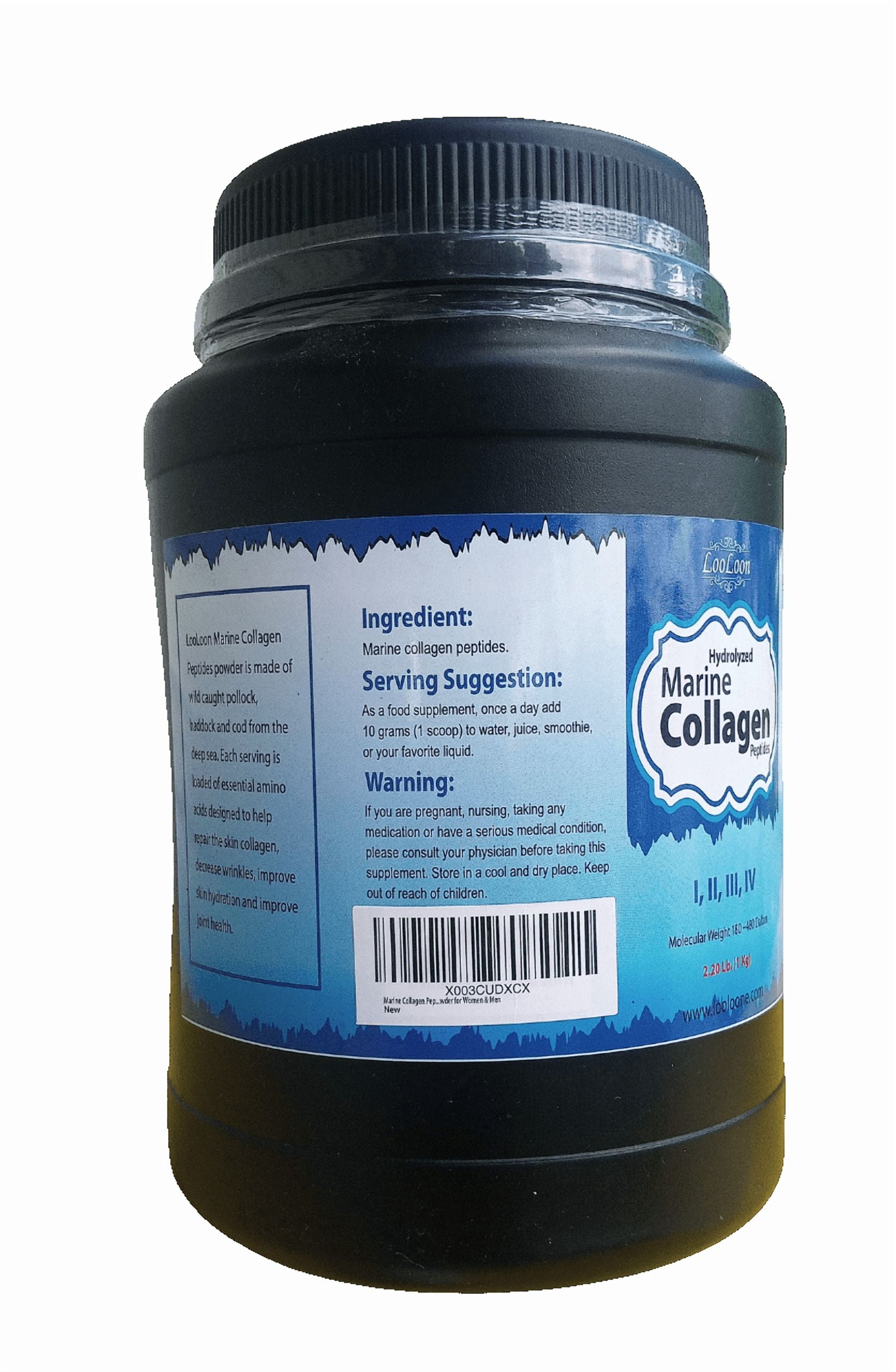 Marine Collagen Peptides Powder, 1 Kg – Hydrolyzed, Pure & Unflavored - Premium Protein from Fish