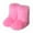 Pink, variant on Patlollav Womens Fashion Color Imitation Animal Boots Plus Cashmere Boots Snow Boots