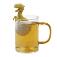 thumbnail image 3 of Filtro de té en forma de dinosaurios, Infusor de té de silicona resistente al calor, colador de té en forma de dinosaurios encantadores para bebés, 3 of 6