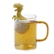 thumbnail image 1 of Filtro de té en forma de dinosaurios, Infusor de té de silicona resistente al calor, colador de té en forma de dinosaurios encantadores para bebés, 1 of 6