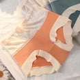 thumbnail image 5 of Gibobby Panty Microfibra con Encaje Calzoncillos de algodón triangulares transpirables con realce de cadera sin costuras de encaje Sexy de cintura alta para mujer(Anaranjado, L), 5 of 5