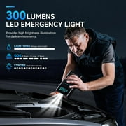 BRPOM 8500A Car Jump Starter with Air Compressor, 12V Portable Battery Pack for All Gas/8.0 L Diesel Engines, Lithium Battery Jump Box with Digital Display, LED Lights, USB/Type-C Charging