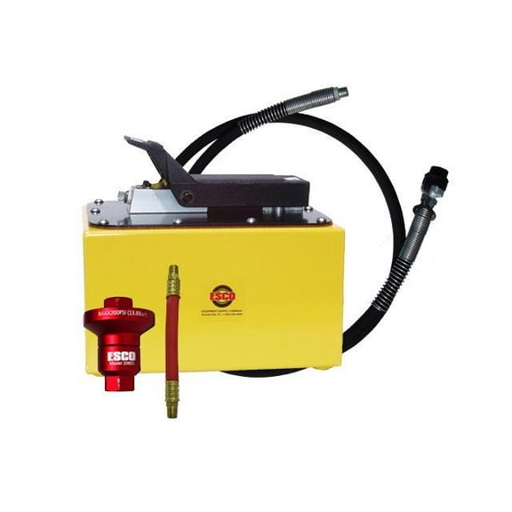 Esco Equipment Pump, Hydraulic Pump, Air/Hydraulic, 2 Gallon Kit (Contains 10594, 10604 Hose and 10601K Reducer Kit) 10595C