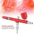 thumbnail image 2 of Aérographe, MAGT 0.3mm Double Action Gravité Aérographe Multifonctionnelle Art Peinture Aérographe pour Spray Art Peinture Tatouage Clou Outil Kit Rouge Jaune (Rouge), 2 of 12