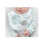 Neat Solutions 3 Pack Boy Print & Solid Infant Milk Bibs