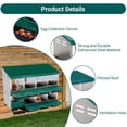thumbnail image 2 of Danolapsi Chicken Nesting Box, 8 Compartments Nesting Boxes for Chickens, Chicken Laying Boxes with Metal Leg, Roll Away Nesting Box for Chickens Laying Egg with Lid Cover to Protect Eggs, 2 of 7