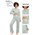 thumbnail image 3 of MINTREUS Couple Pajama Sets Soft PJs Sets for Couples/Women/Men Matching Sleepwear with Pockets, 3 of 6