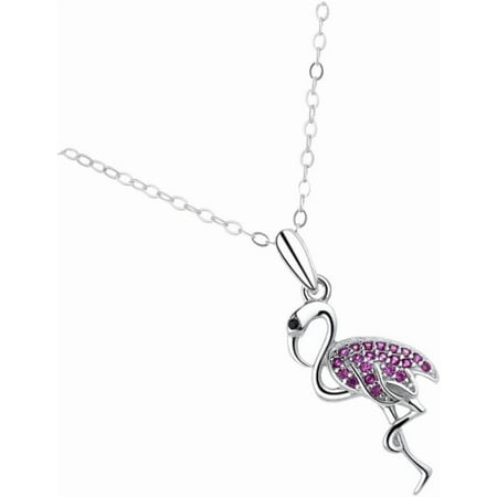 Elegant Elegant Flamingo Charm Necklace Simple along with Smooth Clavicle Jewelry for Daily Wear[p563]