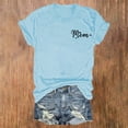 thumbnail image 6 of Dorinao Mama Shirts for Women Short Sleeve Love Letter Printed Graphic Mom Tee Tops, Blue, 3XL, 6 of 9