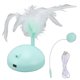 thumbnail image 1 of Pelota de juguete eléctrica para gatos, pelota de juguete interactiva para gatos con pluma, recargable por inducción infrarroja, ruta Irregular de 360 grados, 1 of 5