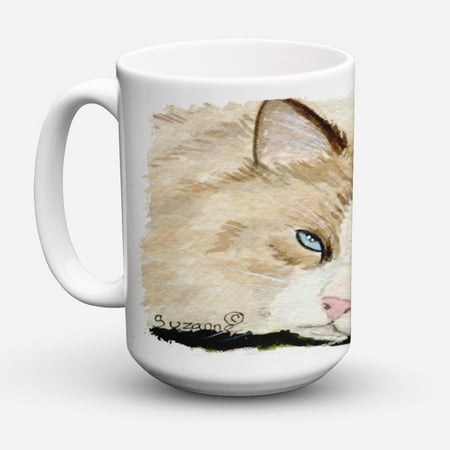 

Carolines Treasures SS8825CM15 Cat Coffee Mug 15 oz 15 ounce multicolor