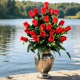 thumbnail image 5 of Bradem Artificial Rose Bouquet for Cemetery Decoration Memorial Flowers for Loved Ones, #A, Ornament Rose Bouquet, Silk Flower Arrangement, Memorial Flowers, Cemetery Decor, Artificial Floral Bouquet, 5 of 7