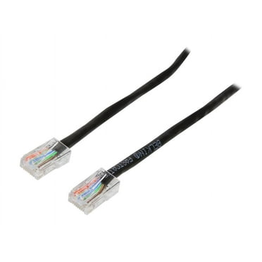 Belkin A3L791-02-BLK 2 ft. Cat 5E Black Patch Cable CAT5e RJ-45M / RJ-45M