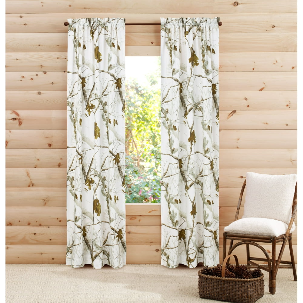 RealTree Hidden Branches Curtain Panel, Set of 2 80x84