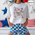 thumbnail image 1 of Disney Mickey Mouse Coquette Bows Aesthetic Graphic T-Shirt White All Size S-5XL, 1 of 4