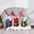 thumbnail image 3 of Fotbe Merry Christmas Gnome1 Manta de Franela con Estampado, Manta Ultrasuave para Cama, Sofá, Auto, Hipoalergénica y Antibolitas-80"x60", 3 of 6